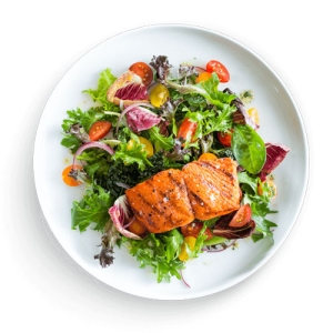 สลัดผักแซลมอน